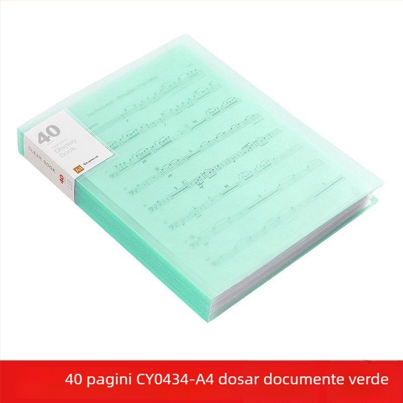 A4 dosar transparent cu buzunare multiple pentru elevi – organizarea documentelor, certificatelor și postere