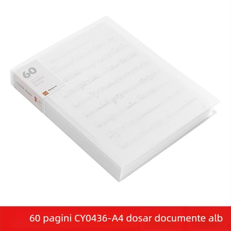 A4 dosar transparent cu buzunare multiple pentru elevi – organizarea documentelor, certificatelor și postere