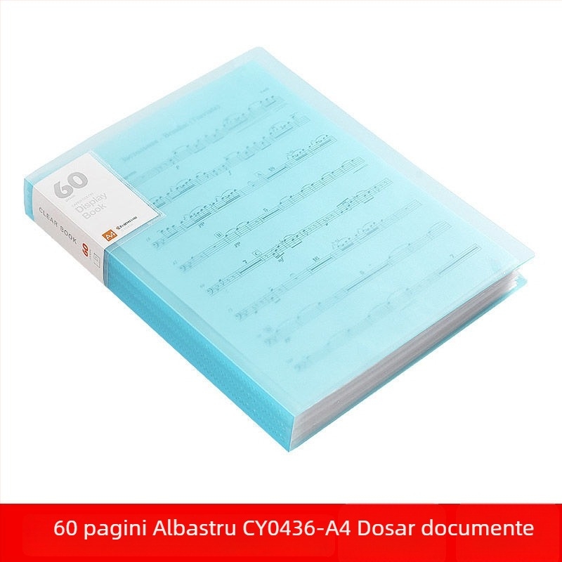 A4 dosar transparent cu buzunare multiple pentru elevi – organizarea documentelor, certificatelor și postere