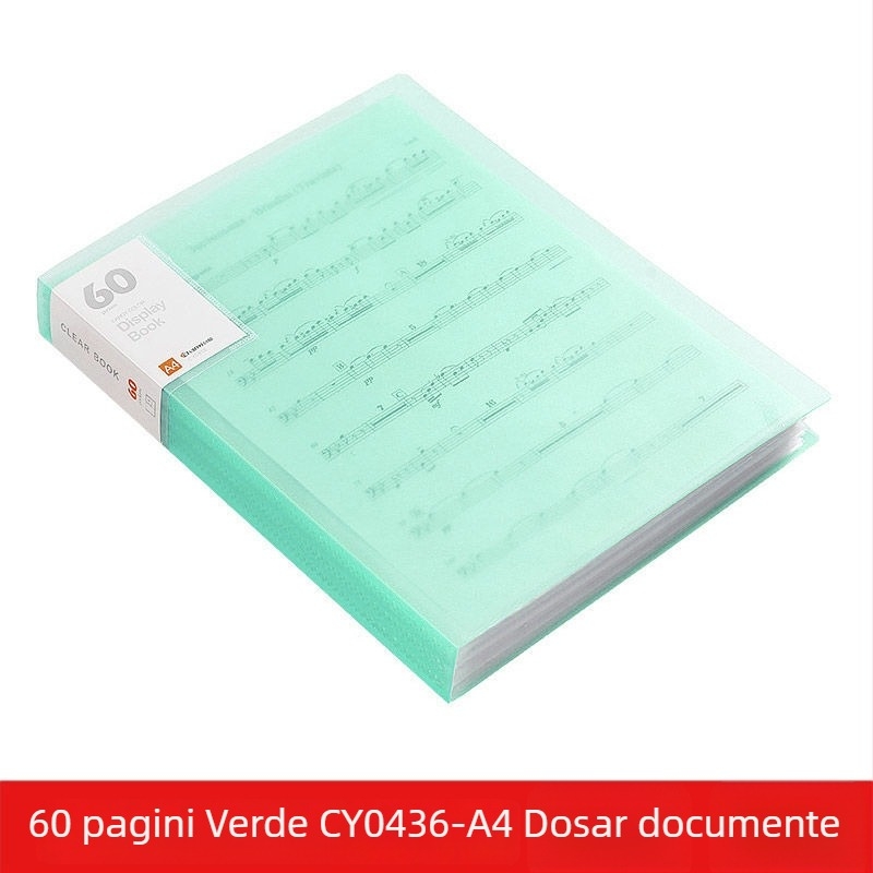 A4 dosar transparent cu buzunare multiple pentru elevi – organizarea documentelor, certificatelor și postere