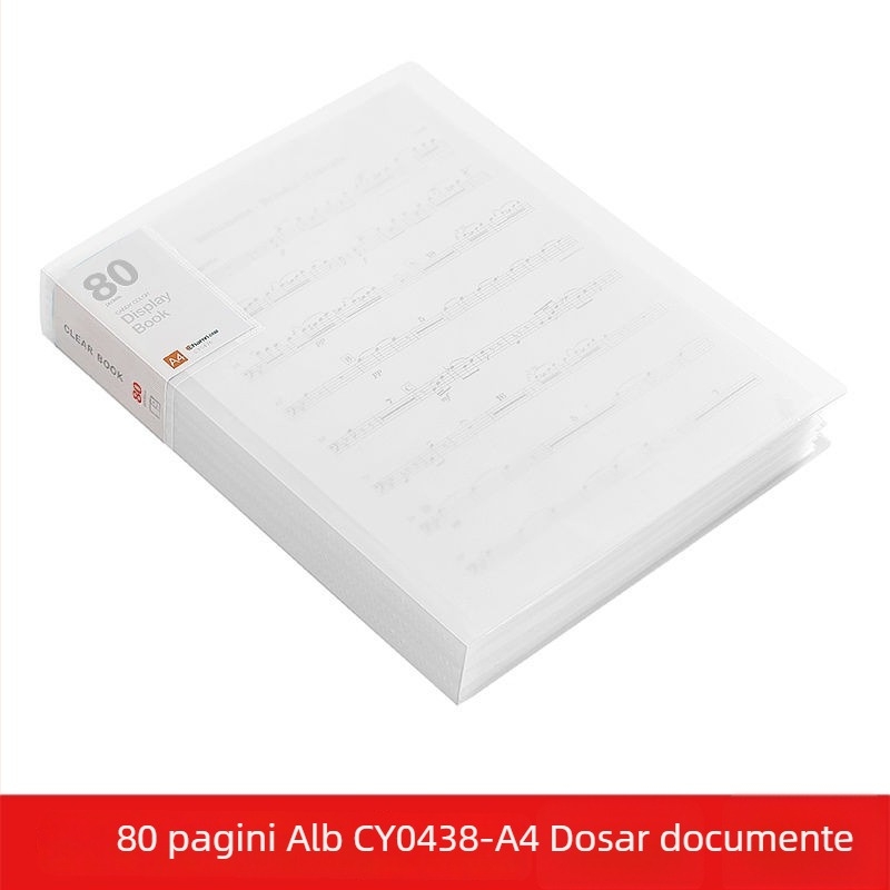 A4 dosar transparent cu buzunare multiple pentru elevi – organizarea documentelor, certificatelor și postere