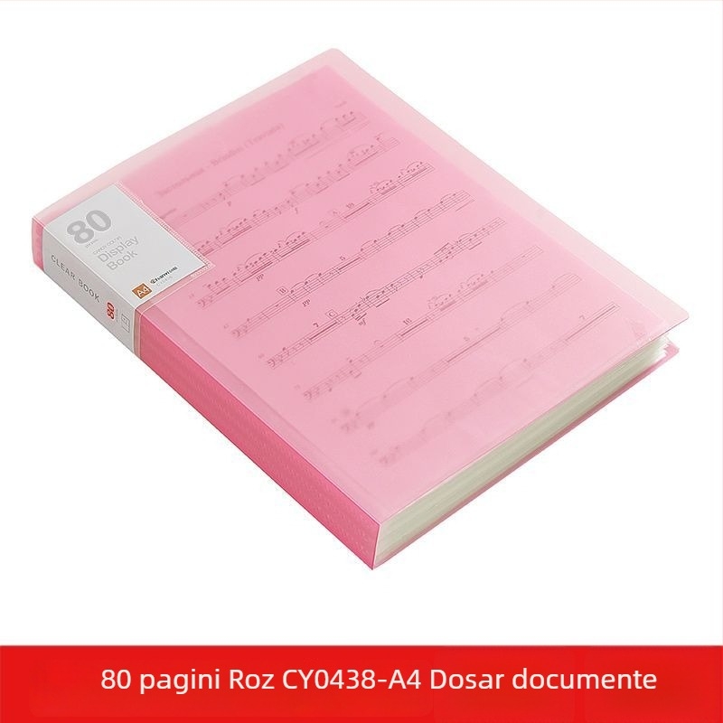 A4 dosar transparent cu buzunare multiple pentru elevi – organizarea documentelor, certificatelor și postere