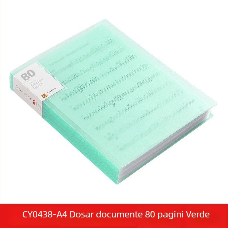 A4 dosar transparent cu buzunare multiple pentru elevi – organizarea documentelor, certificatelor și postere