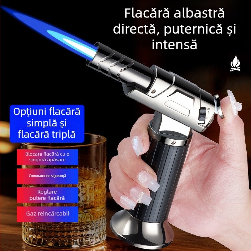 Torță de exterior rezistentă la vânt cu flacără directă, torță de sudură, aprinzător pentru grătar și instrument de moxibustie pentru bucătărie