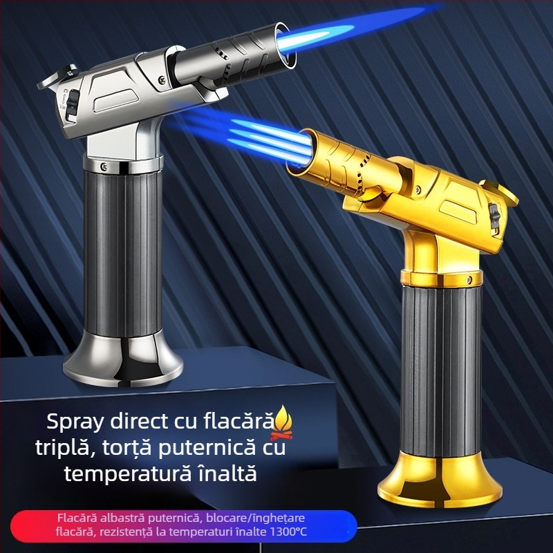 Torță de exterior rezistentă la vânt cu flacără directă, torță de sudură, aprinzător pentru grătar și instrument de moxibustie pentru bucătărie
