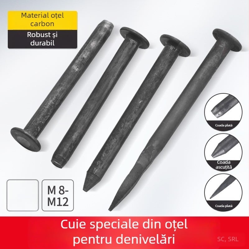 Cuie din oțel Jiang Teng pentru limitatoare de viteză, cuie pentru drumuri din asfalt, cuie de fixare a terenului, cuie groase din oțel, cuie de poziționare