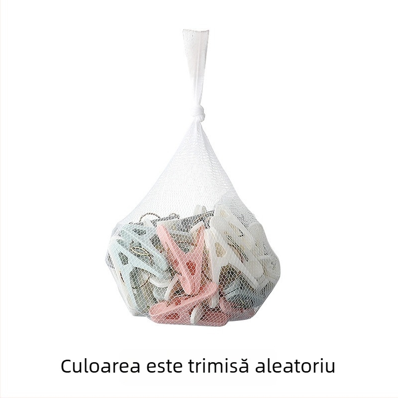Clipuri de uscare din plastic, rezistente la vânt – clipuri mici pentru haine, șosete și alimente, prindere sigură, fără urme
