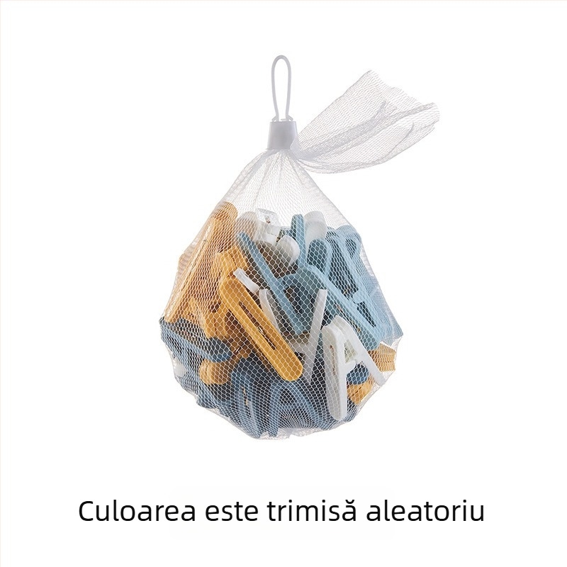 Clipuri de uscare din plastic, rezistente la vânt – clipuri mici pentru haine, șosete și alimente, prindere sigură, fără urme