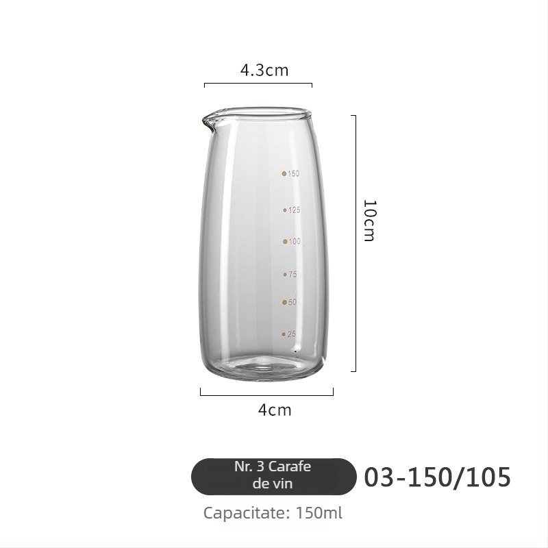 Decantor de sake în stil japonez, cu scară de măsurare, rezistent la temperaturi, pentru uz casnic