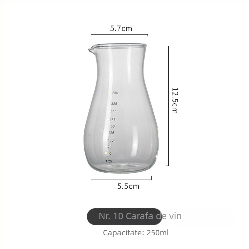 Decantor de sake în stil japonez, cu scară de măsurare, rezistent la temperaturi, pentru uz casnic