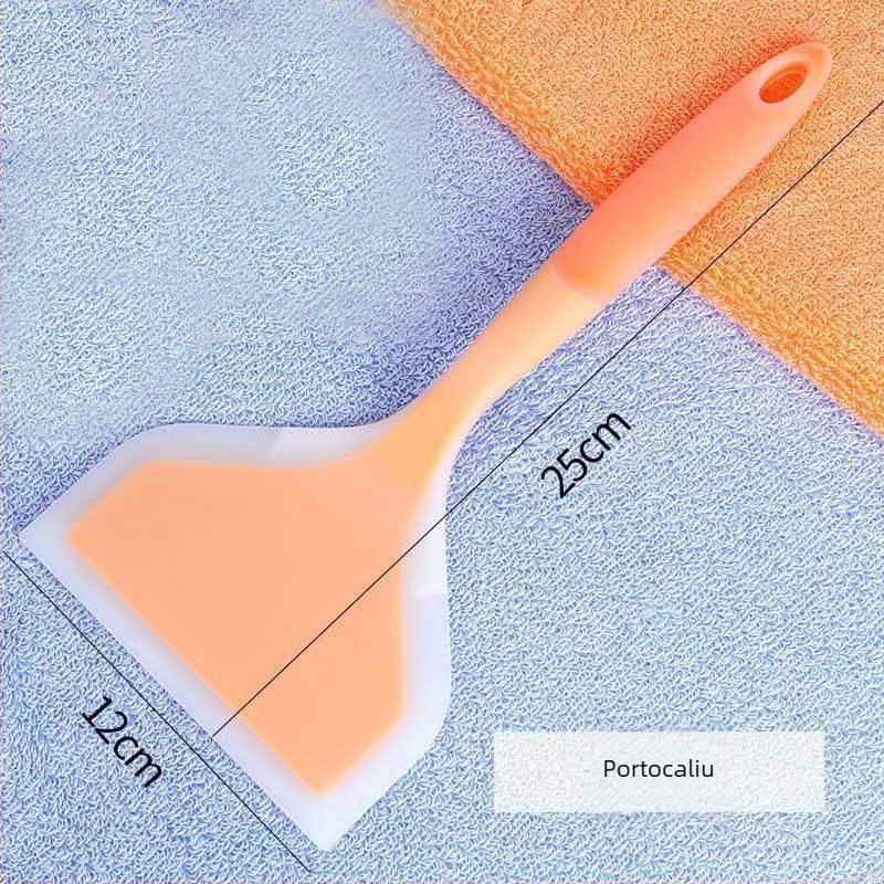 Spatulă din silicon pentru clătite, cu gură largă, sigură pentru tigăi antiaderente, spatulă pentru prăjit și pensulă de uns din silicon