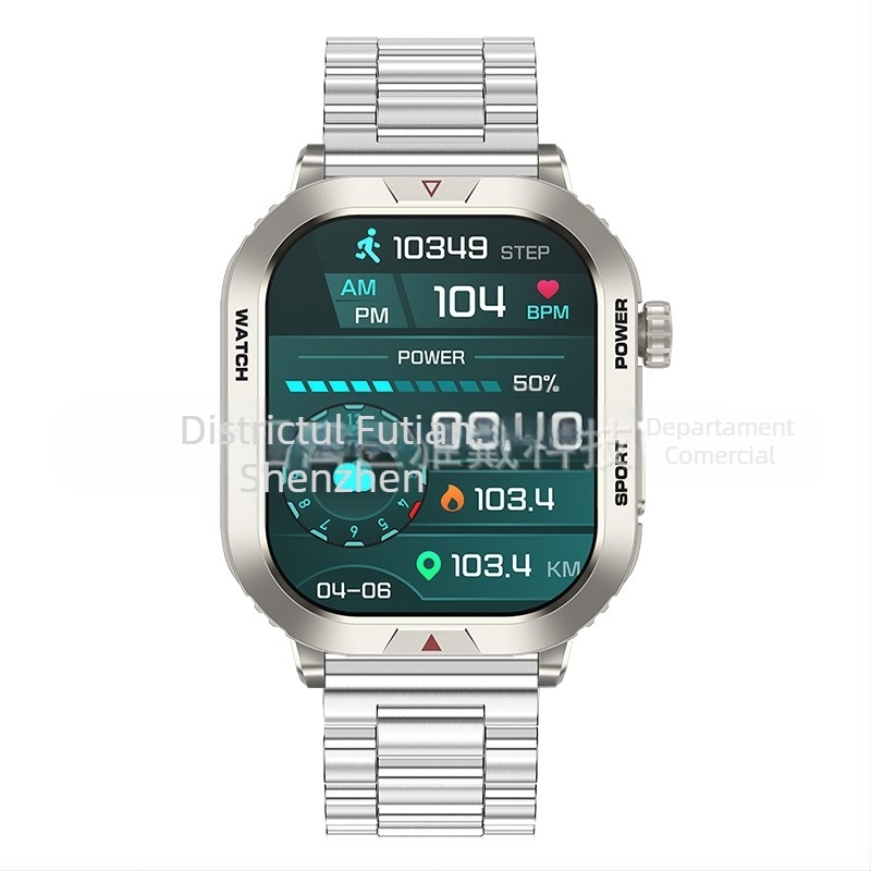 ZW66 Ceas inteligent cu Bluetooth pentru apeluri, notificări push, descărcare a feței de ceas, ritm cardiac, pedometru și monitorizare somn