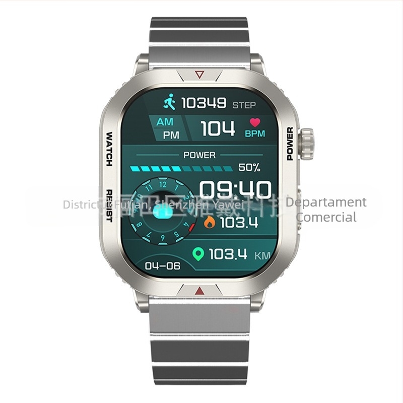 ZW66 Ceas inteligent cu Bluetooth pentru apeluri, notificări push, descărcare a feței de ceas, ritm cardiac, pedometru și monitorizare somn
