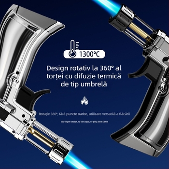ZB-607 Pistol gravat pentru pulverizare și arzător de sudură – flacără directă, rezistent la vânt, pentru grătar exterior, aprinzător multifuncțional