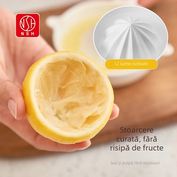 NSH Storcător de lămâie din plastic – Presă manuală pentru lămâi și portocale
