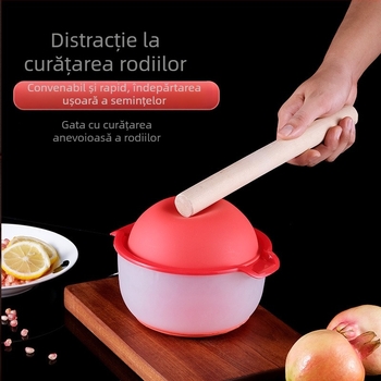 Decojitor de rod și storcător cu separator de pulpă, aparat de bucătărie manual