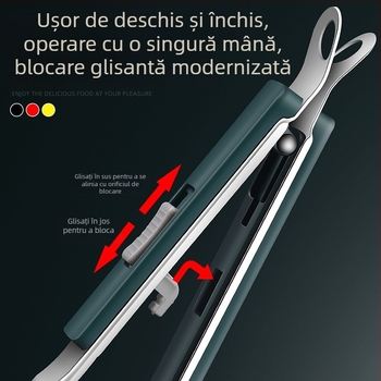Lopată pentru pește din oțel inoxidabil 304 cu clemă – unealtă de bucătărie multifuncțională pentru întoarcerea peștelui, a fripturii și a clătitelor