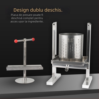 Extractor vertical din oțel inoxidabil pentru umpluturi de legume — presă comercială robustă pentru sucuri de fructe