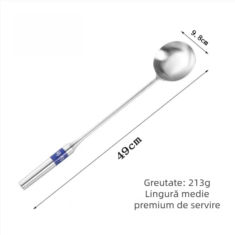 Lingură de gătit din oțel inoxidabil, lingură mare pentru bucătărie