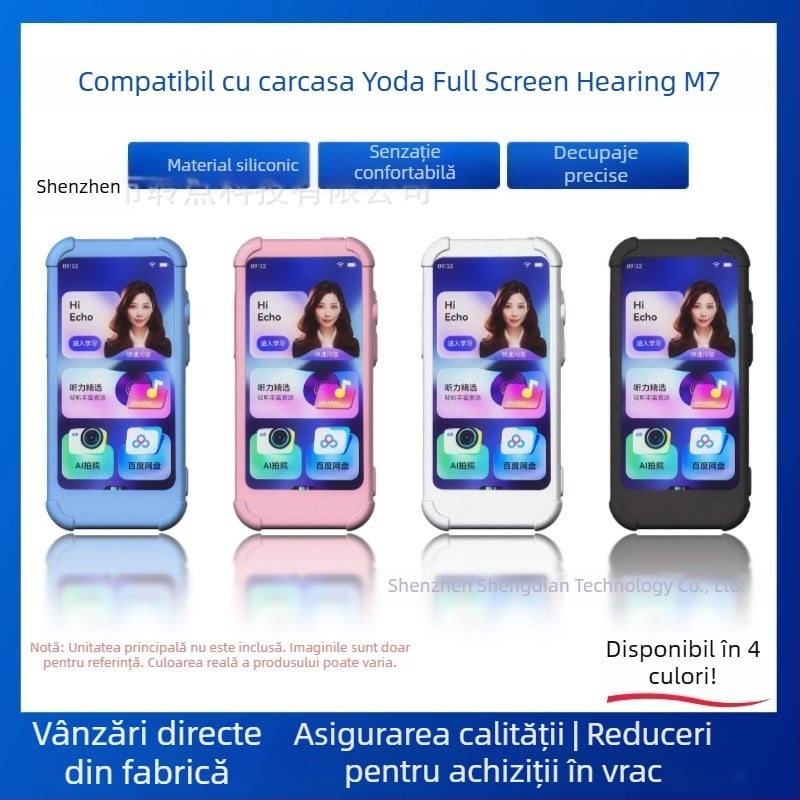 Carcasă din silicon L.d pentru Youdao M7 – Protecție a ecranului integral, Anti-cădere și antiuzură, Design minimalist