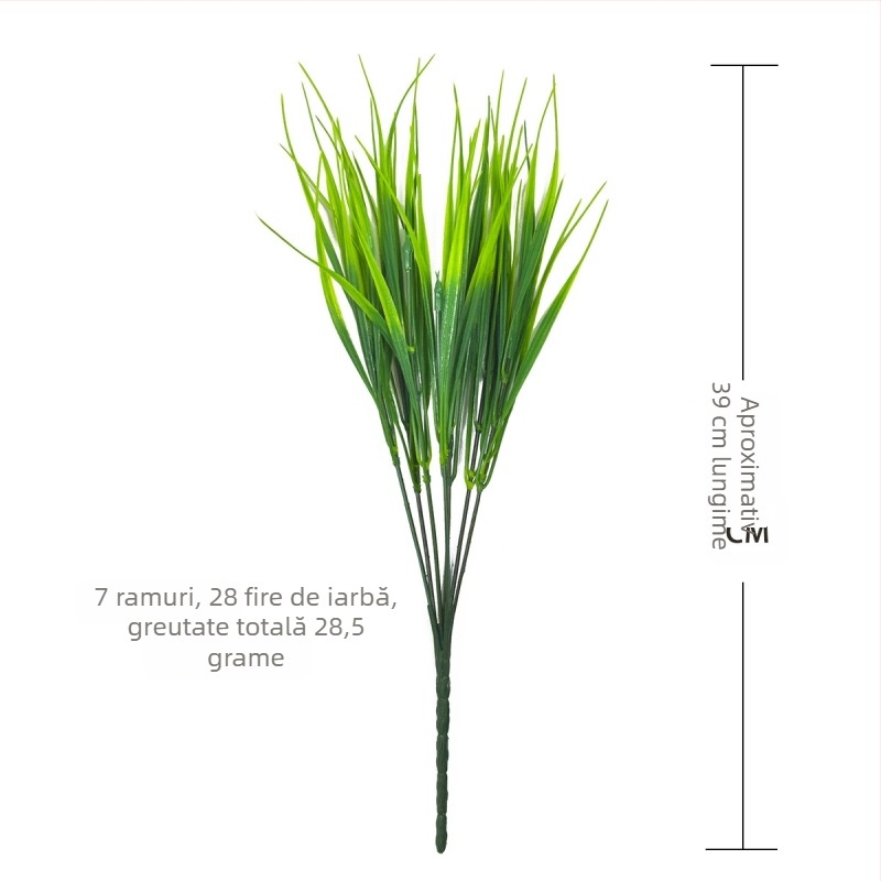 Iarbă artificială pentru decor, PVC, înălțime 30 cm, verdeață sintetică pentru decor interior/exterior