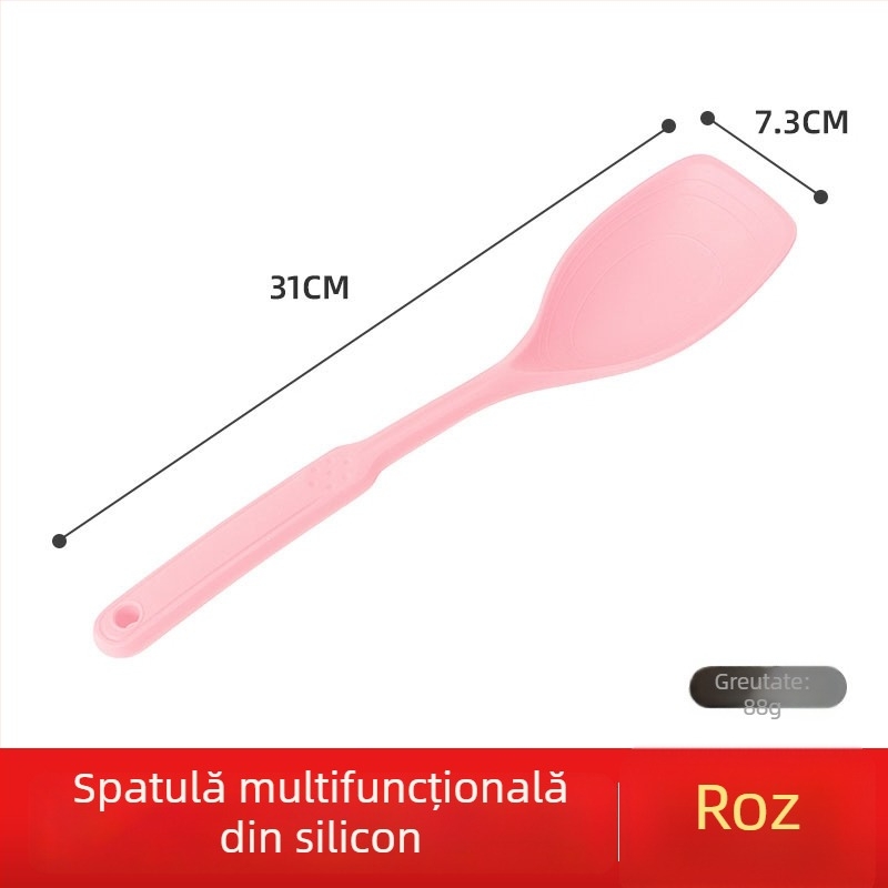 Spatulă din silicon pentru gătit, rezistentă la temperaturi înalte, antiaderentă, ustensile de bucătărie, de calitate alimentară