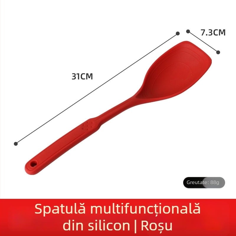 Spatulă din silicon pentru gătit, rezistentă la temperaturi înalte, antiaderentă, ustensile de bucătărie, de calitate alimentară