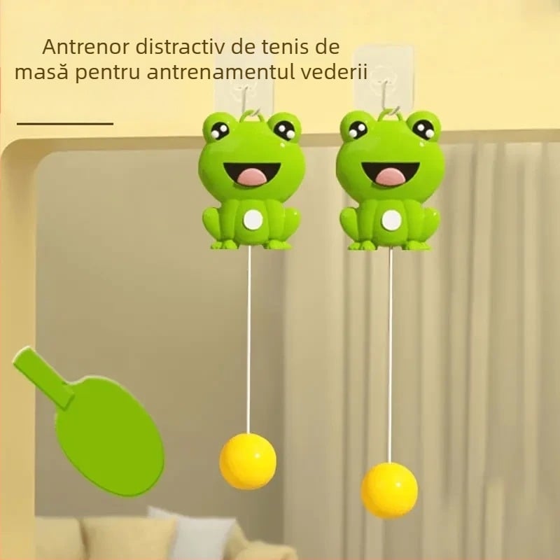 Antrenor de ping-pong pentru copii, suspendat pentru interior, exercițiu părinte-copil, instrument de integrare senzorială pentru îmbunătățirea viziunii și coordonării mână-ochi