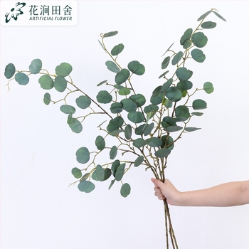 Frunze artificiale de eucalipt, frunze de bani pentru aranjamente florale, plante verzi în stil nordic