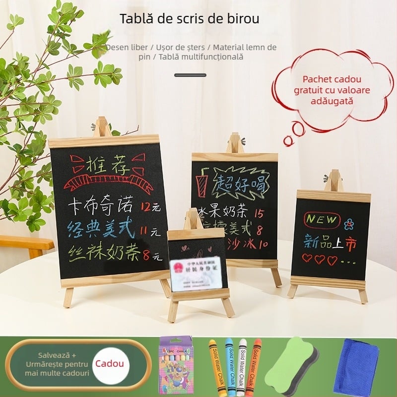 Tabla de cretă pentru birou – panou de semnalizare pentru magazin, tablă pentru bar, mini meniu pentru stand
