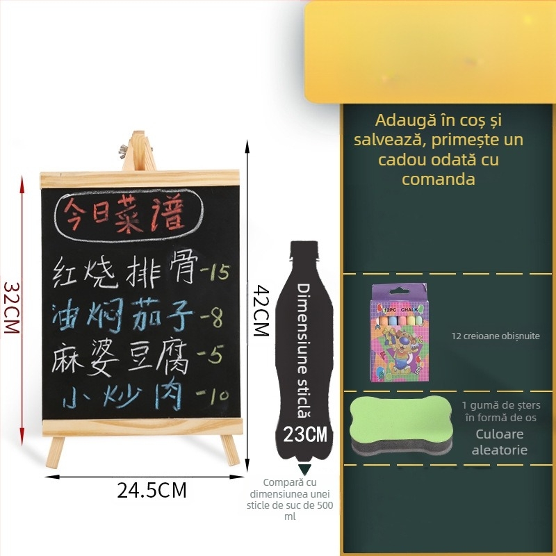 Tabla de cretă pentru birou – panou de semnalizare pentru magazin, tablă pentru bar, mini meniu pentru stand