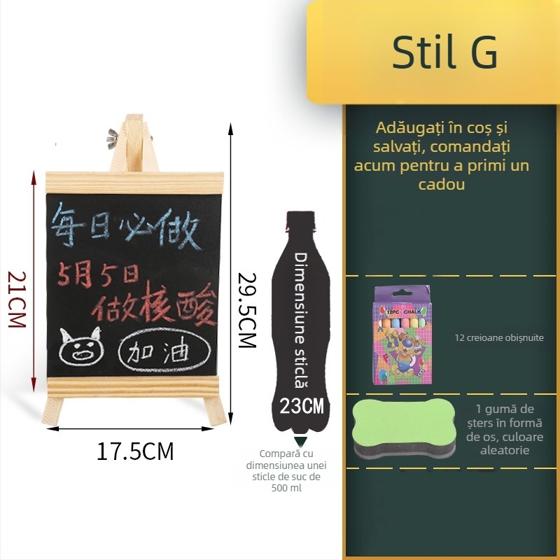 Tabla de cretă pentru birou – panou de semnalizare pentru magazin, tablă pentru bar, mini meniu pentru stand