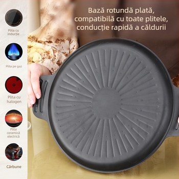 Tigaie grill din piatră Maifan, antiaderentă, pentru plite cu inducție, placă de grătar pentru exterior, tigaie pentru carne și pește, aragaz portabil