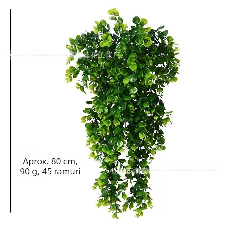 Vine artificiale de ratan cu eucalipt — decor de perete pentru interior și exterior