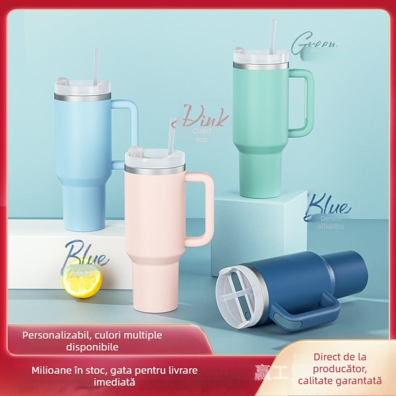 40oz cană auto, capacitate mare, izolație, interior din oțel inoxidabil 304, personalizare logo