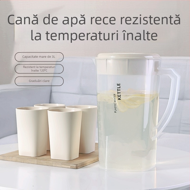 Sticlă Nordic îngroșată pentru apă, rezistentă la temperaturi ridicate, pentru apă rece și lapte de soia, utilizare casnică