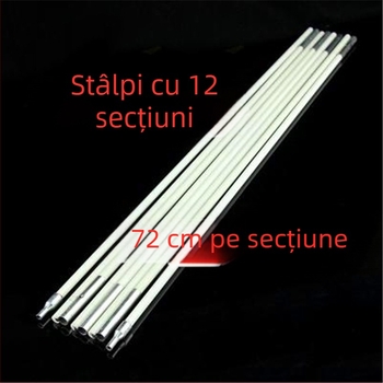 Stâlpi din fibră de carbon pentru arc de baloane la nunți, 12 secțiuni de 72 cm fiecare