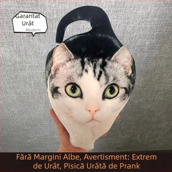 Perna pluș cu formă neregulată a pisicii urâte, personalizabilă pentru cadou DIY, figură abstractă amuzantă
