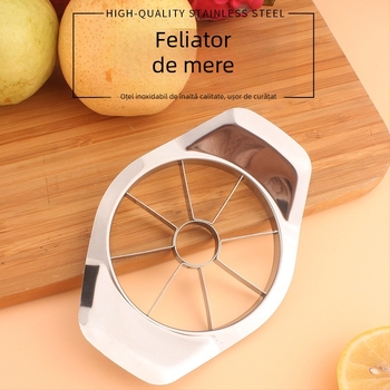 Tăietor din oțel inoxidabil pentru fructe, divizor de mere în opt părți, eliminator de sâmburi pentru mango, separator de fructe