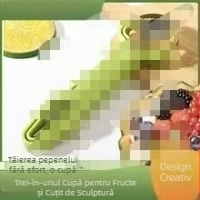 Set de trei piese – unealtă de fructe 3 în 1 cu capete duble, pentru pepene roșu și pepene galben