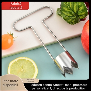 304 oțel inoxidabil, instrument multifuncțional pentru scoaterea sâmburilor din fructe și legume, potrivit pentru mere, ustensilă de bucătărie