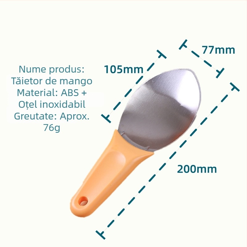Unelte multifuncționale pentru mango: scoaterea pulpei, tăierea în cuburi a fructelor, linguriță pentru fructe, tăierea pepenilor în bucăți
