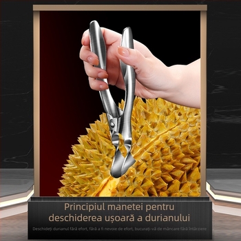 Deschizător de durian din oțel inoxidabil 304, instrument multifuncțional pentru uz casnic și comercial