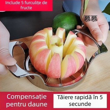 Feliator de mere, curățator și scoaterea sâmburilor — tăietor de fructe din oțel inoxidabil, multifuncțional