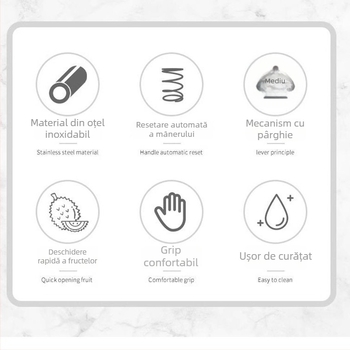 Instrument de deschidere a durianului cu clește și cuțit pentru decojire