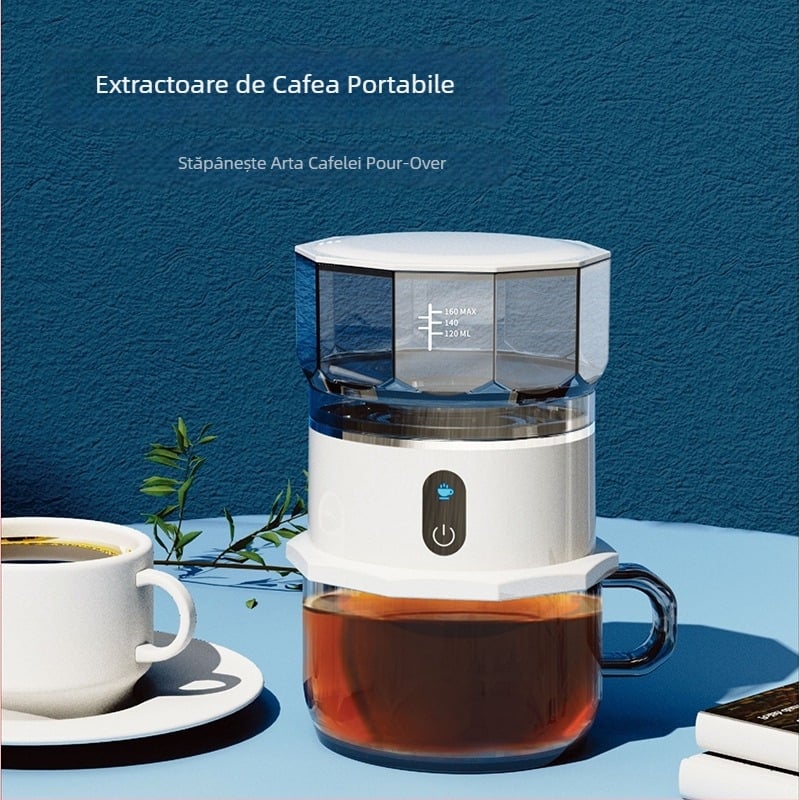 Cafetieră mini pentru comerț transfrontalier, pregătire prin picurare automată, sticlă borosilikat, fără filtru