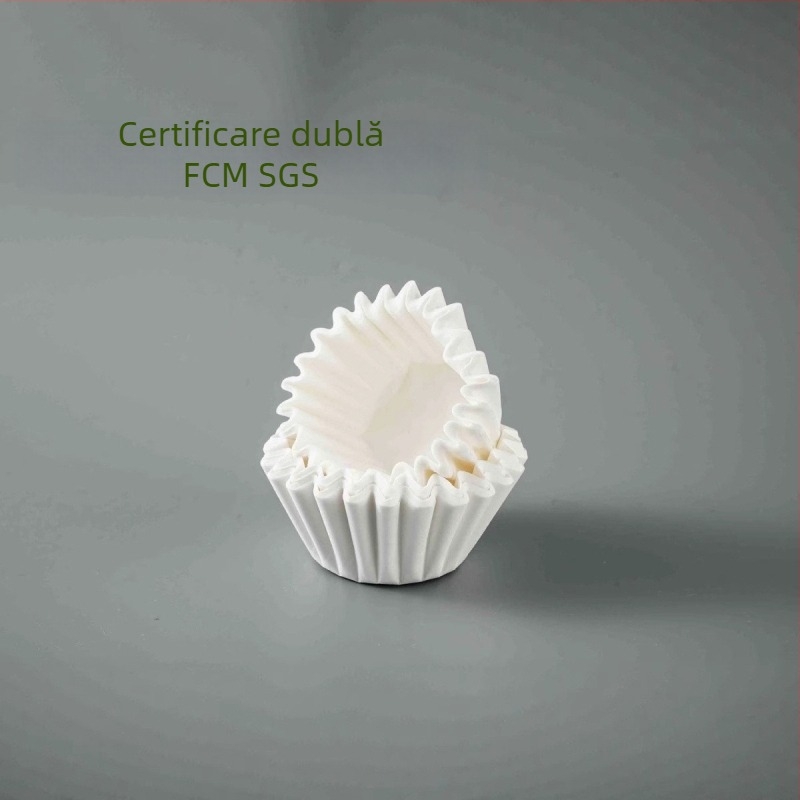 Hârtie de filtru cafea, tip picurător, în formă de bol, set de 100 bucăți, pentru uz comercial