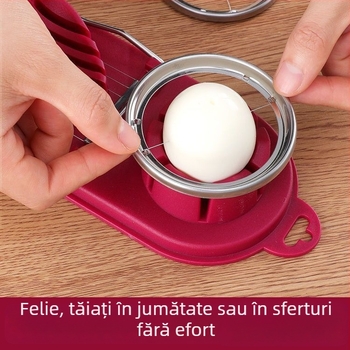 Feliator de ouă multifuncțional cu cârlig pentru uz casnic, din oțel inoxidabil
