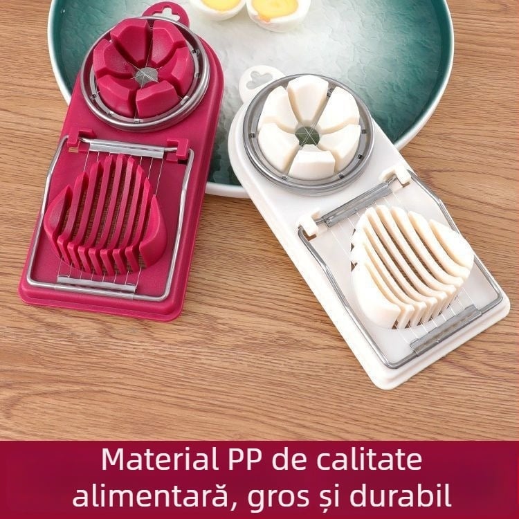 Feliator de ouă multifuncțional cu cârlig pentru uz casnic, din oțel inoxidabil