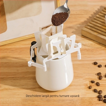 Suport pliabil pentru filtru de cafea pentru infuzie — stand portabil pentru exterior, rezistent la căldură